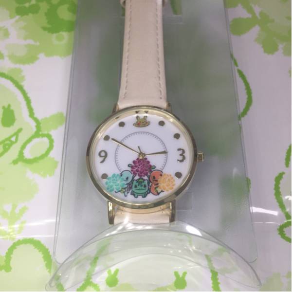 新品未開封】イッツデモ ポケモン レザーベルトウォッチ（赤緑）腕時計