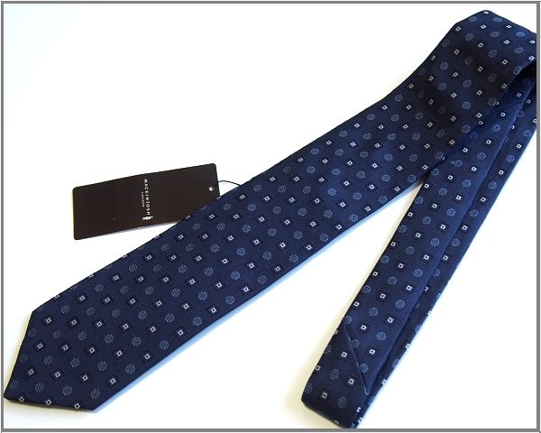 新品 MACKINTOSH LONDON マッキントッシュロンドン 日本製 総柄シルクネクタイ 定価17280円