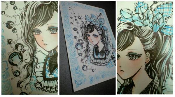 [for blue]†原画・手描きイラスト†ロリィタ☆