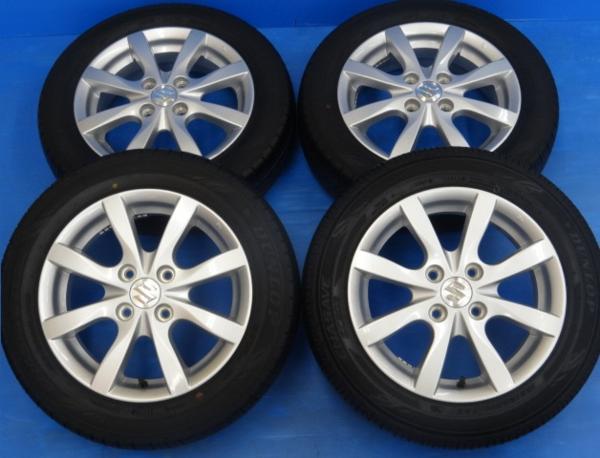 【セール，低価】 4本セット スズキ ワゴンR純正アルミホイール 14インチ + ダンロップ エナセーブ 155/65R14 75S ラパン アルト スペーシア(ラジアルタイヤ)｜売買されたオークション情報、yahooの商品情報をアー 4穴