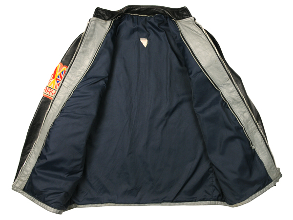 貴重！60sビンテージMCレザースタジャン ファラオJKコート ロカビリー ホットロッド クリッカー クリームソーダ