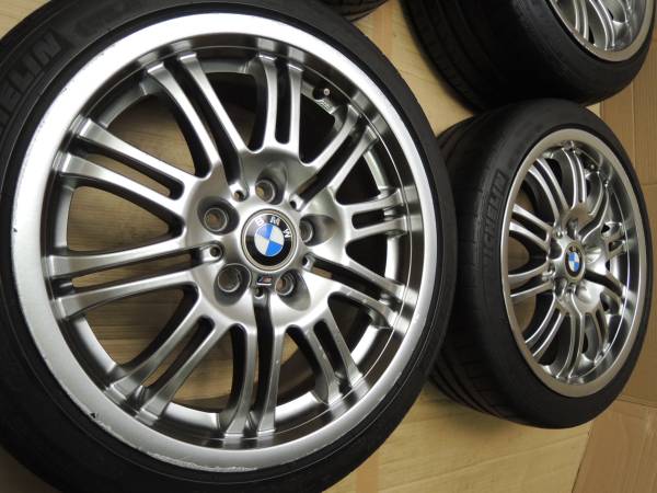 18インチ！BMW E46 M3純正(8J+47 9J+26 PCD120 5穴)225/40R18 4本 