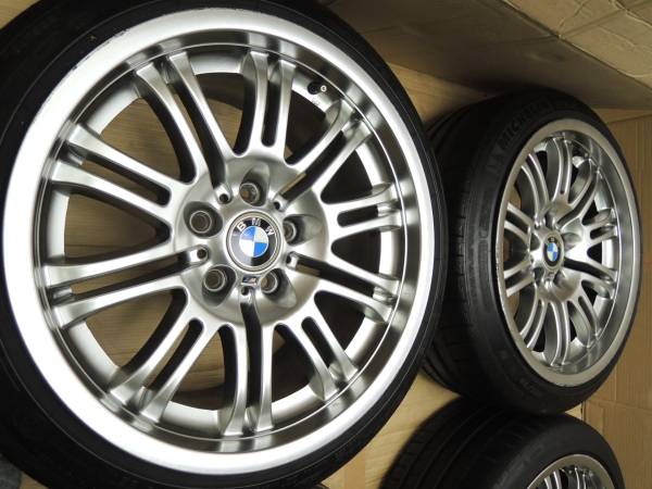 18インチ！BMW E46 M3純正(8J+47 9J+26 PCD120 5穴)225/40R18 4本 