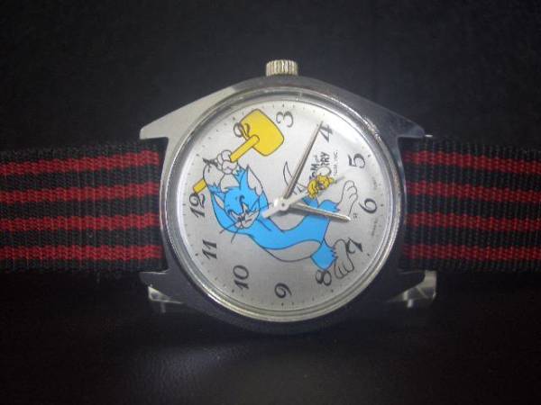 ★美品70sアンティークSEIKO・トム&ジェリー・ハンマー機械式【手巻時計】③