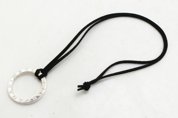 ◆Y7031 BVLGARI ブルガリ ビーゼロ シルバー SV925 キーリング ネックレス 超美品