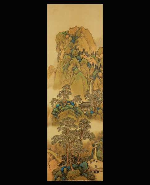 掛軸 大八木也香氏 水墨山水画 【公式通販】