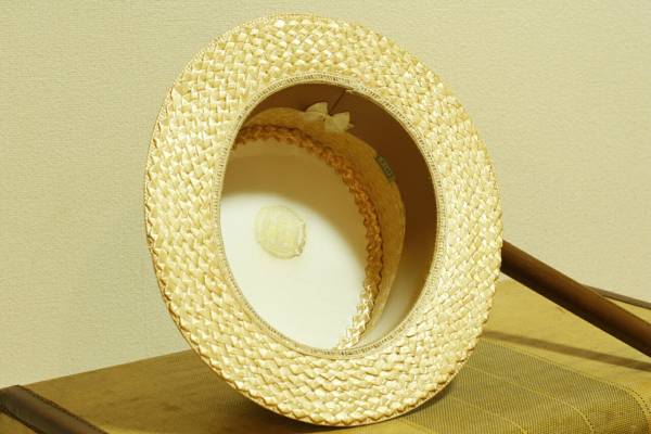 30s ビンテージ カンカン帽 7-1/8 57cm vintage 40s 50s ハット 昭和