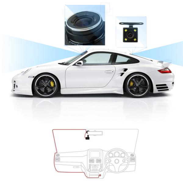 Rafer H84リアカメラ付き 290度大視野角ドライブレコーダー 1080P 4.0インチ超大画面 Gセンサー動画保護上書き 暗視撮影 動体検知_8