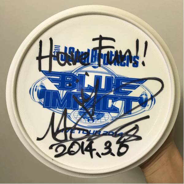 EXILE サイン フリスビー NAOTO 三代目JSB 三代目JSB NAOTO サインフリスビー EXILE サイン フリスビー NAOTO