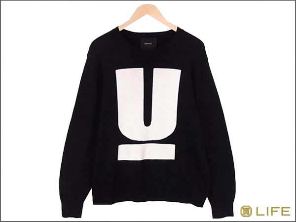 1円~】15SS UNDERCOVER アンダーカバー 04901 Uロゴ ニット ブラック系 