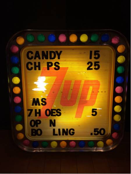 売れ筋値下げ 1980年代 セブンアップ ライトアップ 看板 ネオンサイン 