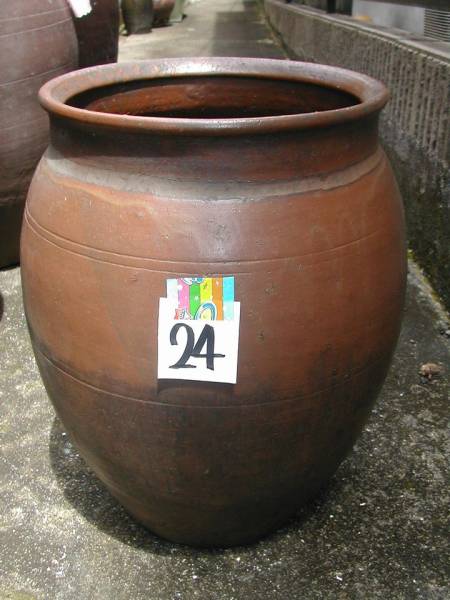 ヨ*ー様 古い唐津焼の大甕73.5cm 大瓶 壺 水瓶 古民具 唐津焼の古い甕(24)高さ約47.3cm＊かめ壷花生けめだか鉢睡蓮鉢 古い