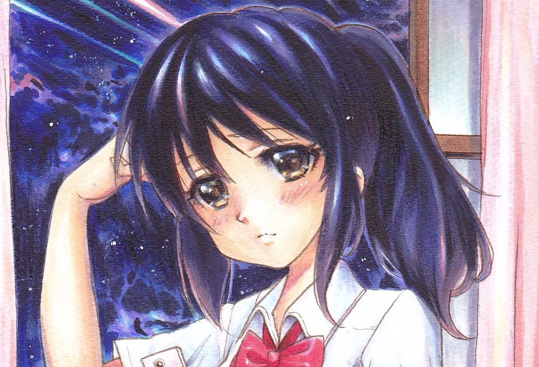 同人手描きイラスト 君の名は 宮水三葉 瀧三 サイズ 手描きイラスト 売買されたオークション情報 Yahooの商品情報をアーカイブ公開 オークファン Aucfan Com