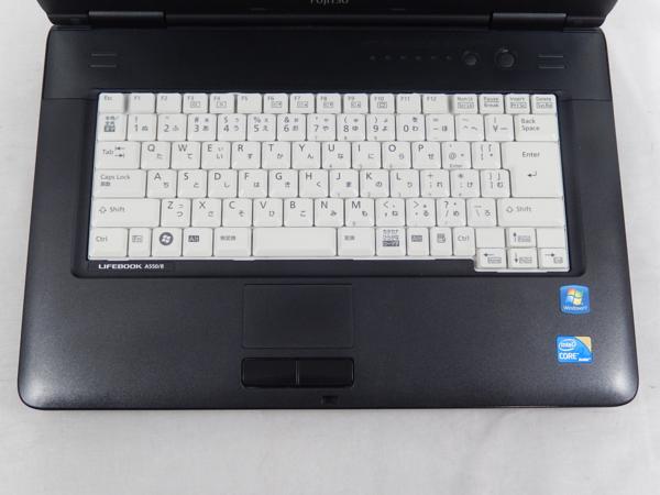 1円～富士通 FMV-LIFEBOOK A550/B/Corei3 370M 2.4GHz/2GB/160GB/DVD/CD/15.6インチ/OS無【山形出荷】