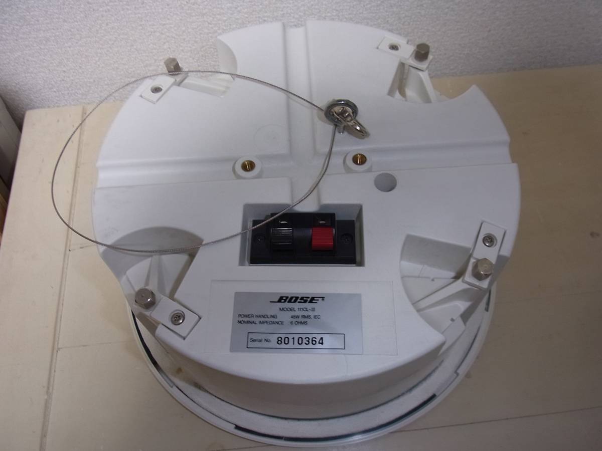 BOSE 111CL-Ⅲ 天井埋込スピーカー　ペア　音出し確認 オーディオ機器 BOSE 111CL-Ⅲ 天井埋込スピーカー ペア 音出し確認