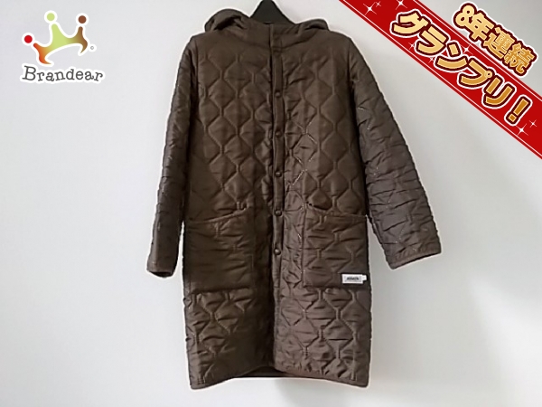 アーメン ARMEN コート サイズ0 XS ブラウン レディース キルティング 