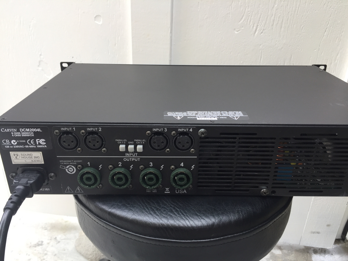 ☆カービン CARVIN DCM2004L-J 4ch高品位パワーアンプ◇省電力で安定