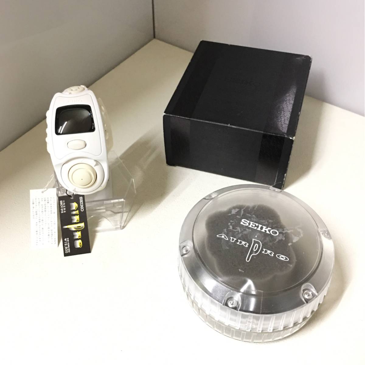 新品・ジャンク】SEIKO AIRPRO セイコー エアプロ SBCV015 白 デジタル 