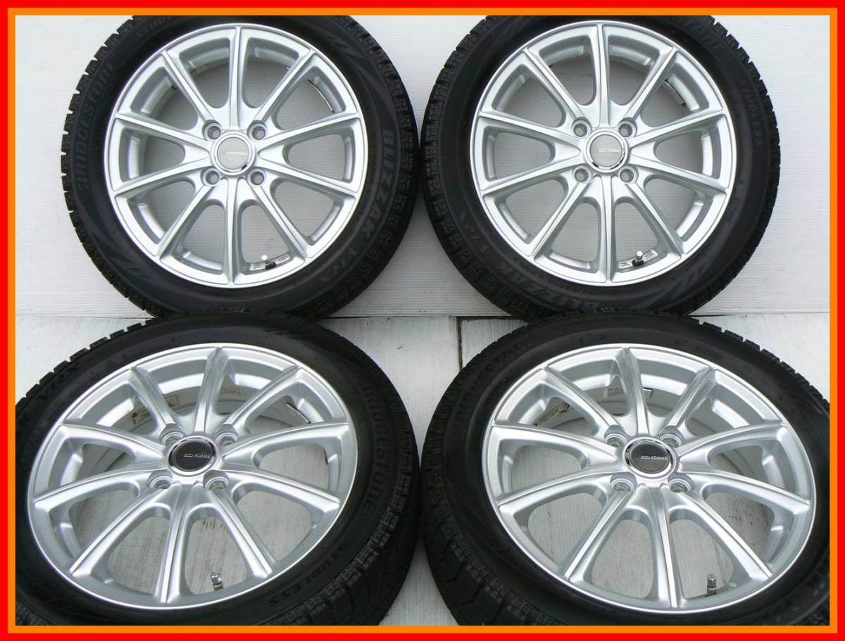 ECO FORME 10本スポーク BLIZZAK VRX 165/55R15 16年製 N-BOX ワゴンR
