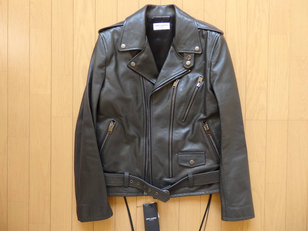 新品！国内正規品！63.7万！ サンローラン レザーライダース Signature 