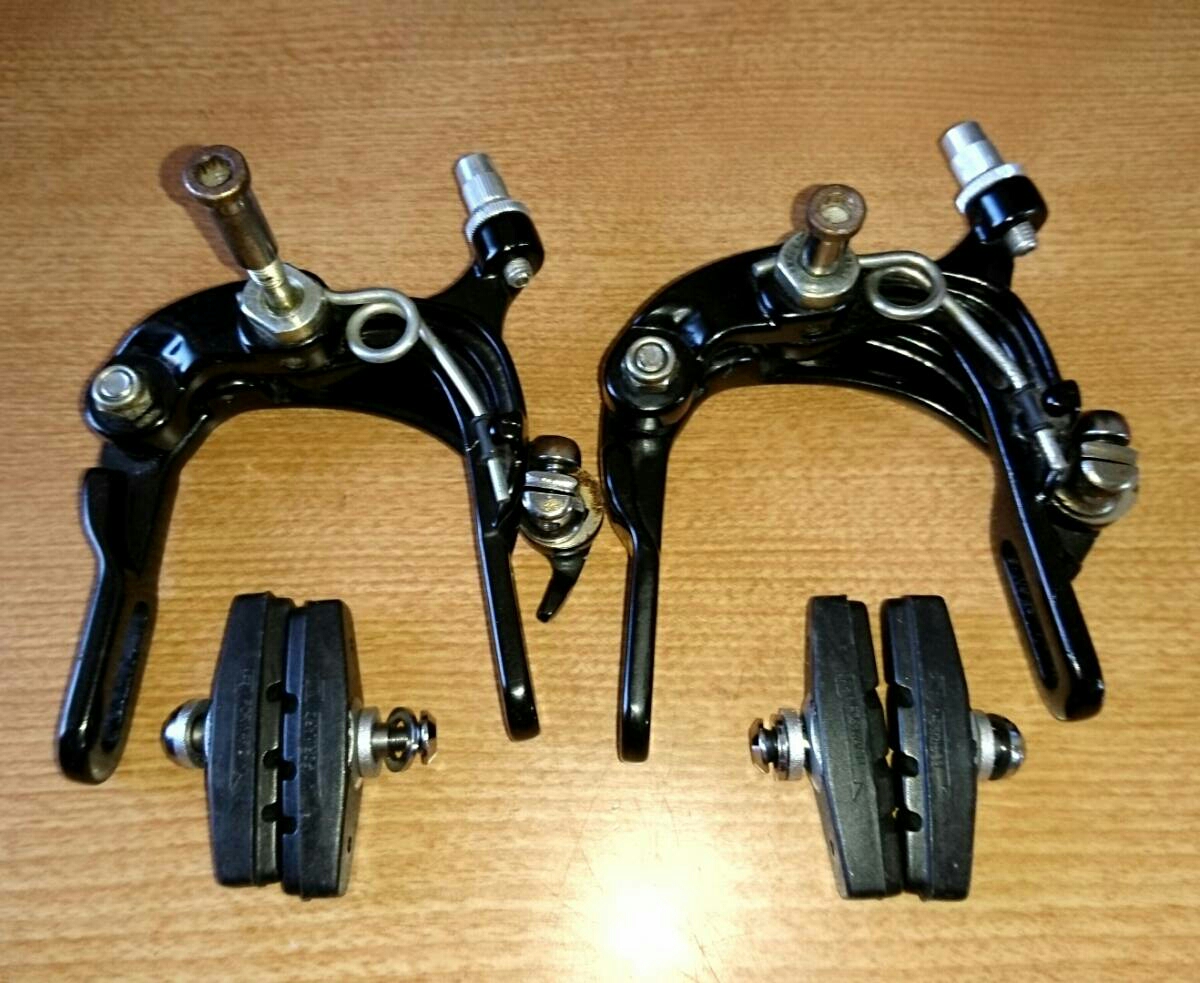 ダイアコンペ 中古 Diacompe BRS 202 前後セット DIACOMPE BRS202ナット式 ロングアーチ キャリパー