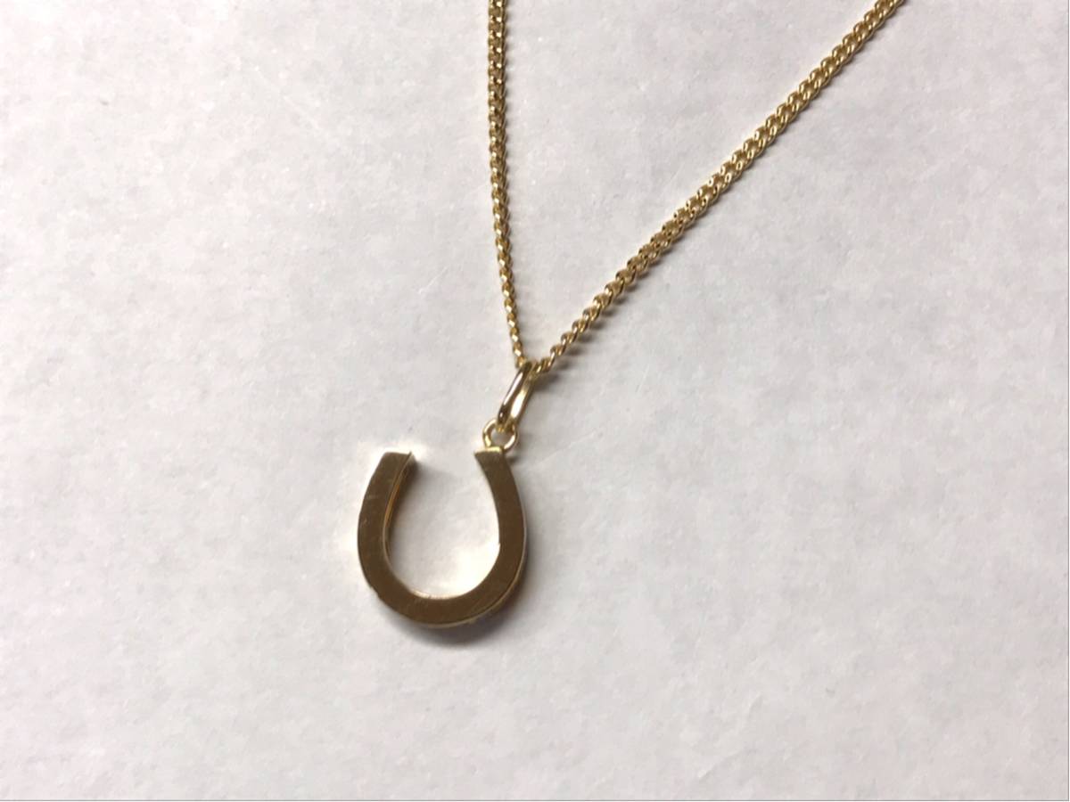 ネックレス ホースシュー K18 馬蹄 ダイヤモンド YG | 18金 安い商品を