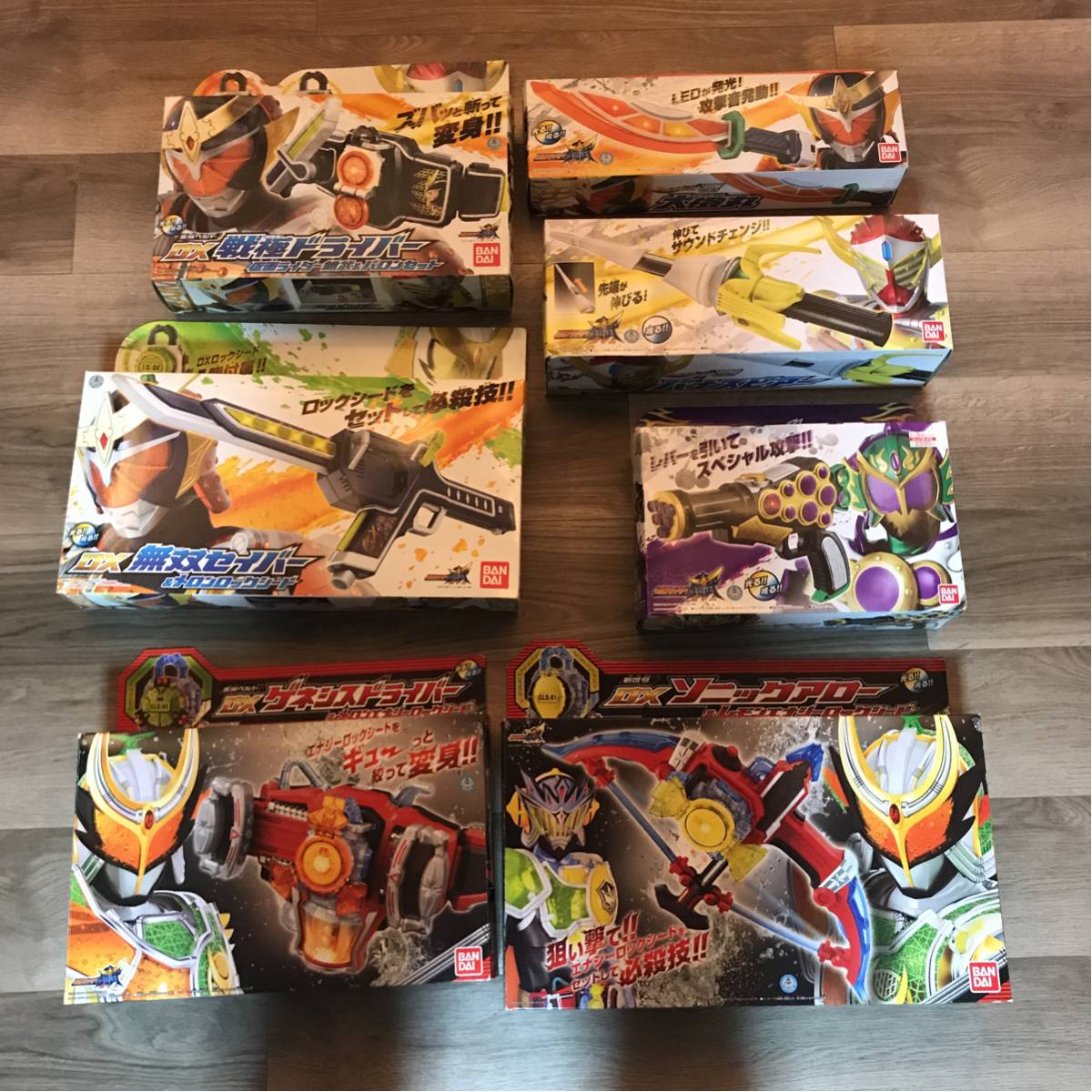 仮面ライダー鎧武 DX戦極ドライバー 無双セイバー ゲネシスドライバー ソニックアロー 大橙丸 バナスピアーブドウ龍砲 セット