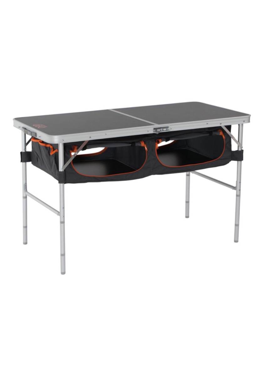 DOPPELGANGER(ドッペルギャンガー) アウトドア 折りたたみ ストレージアウトドアテーブル 大容量収納 テントサイトがすっきり【中古】