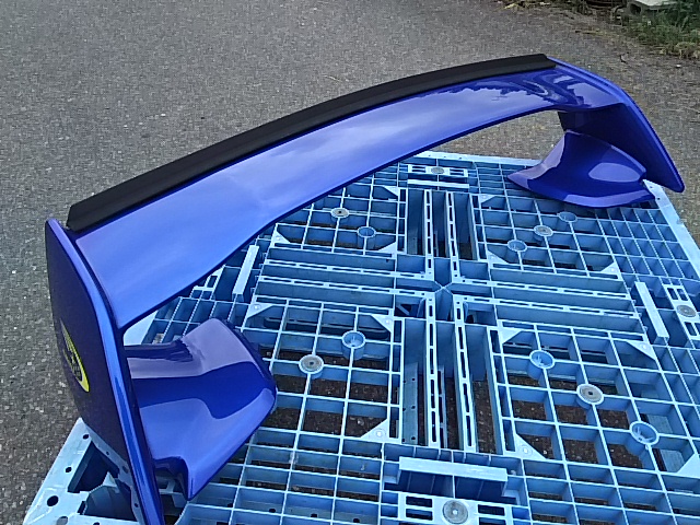 ☆即決！インプレッサ VAB WRX STI 大型 リアウイング スポイラー ブルー☆