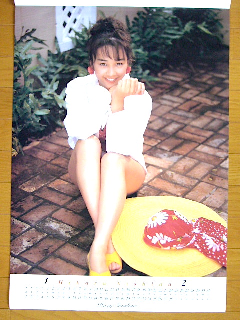 1995年 西田ひかる カレンダー 保管品の入札履歴 - 入札者の順位
