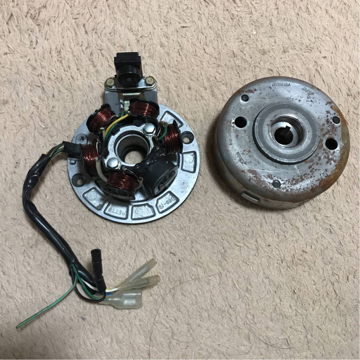 4ミニ系！実働 ジェネレーター フライホイール 6極 CDI (検 モンキー カブ ダックス エイプ