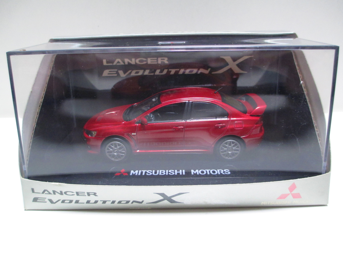 1/43 三菱　ランサーエボリューションⅩ ランエボⅩ　ディーラー特注 非売品 ミニカー　レッド