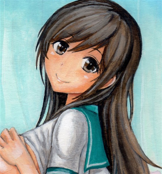 同人手描き イラスト アイドルマスター 新田美波 水彩 手描きイラスト 売買されたオークション情報 Yahooの商品情報をアーカイブ公開 オークファン Aucfan Com