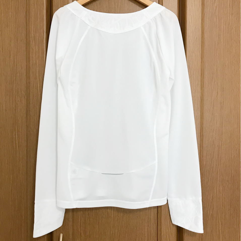 adidas ランニングウェア 長袖Tシャツ climalite レディース 白 サイズM アディダス_2