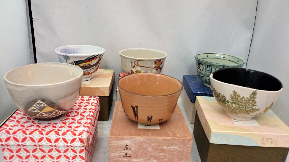 ＄【 備前焼 茶器 陶磁器 大量おまとめセット 箱付 湯呑 茶碗 干支 骨董 美術 】HO1153.1219