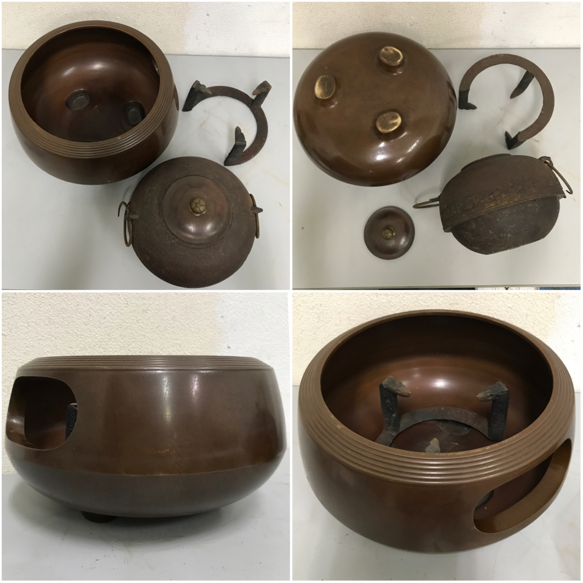 2026年最新炉 茶釜の人気アイテム 茶釜 火鉢 湯沸し セット売り 鉄釜 和室