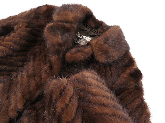 レディース 美品 EMBA エンバ MINK ミンクファー ミンク ロング コート