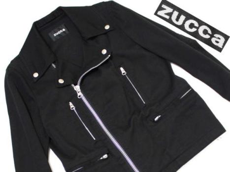 zucca ストレッチ ライダース ジャケット size S ブラック ズッカ 黒 