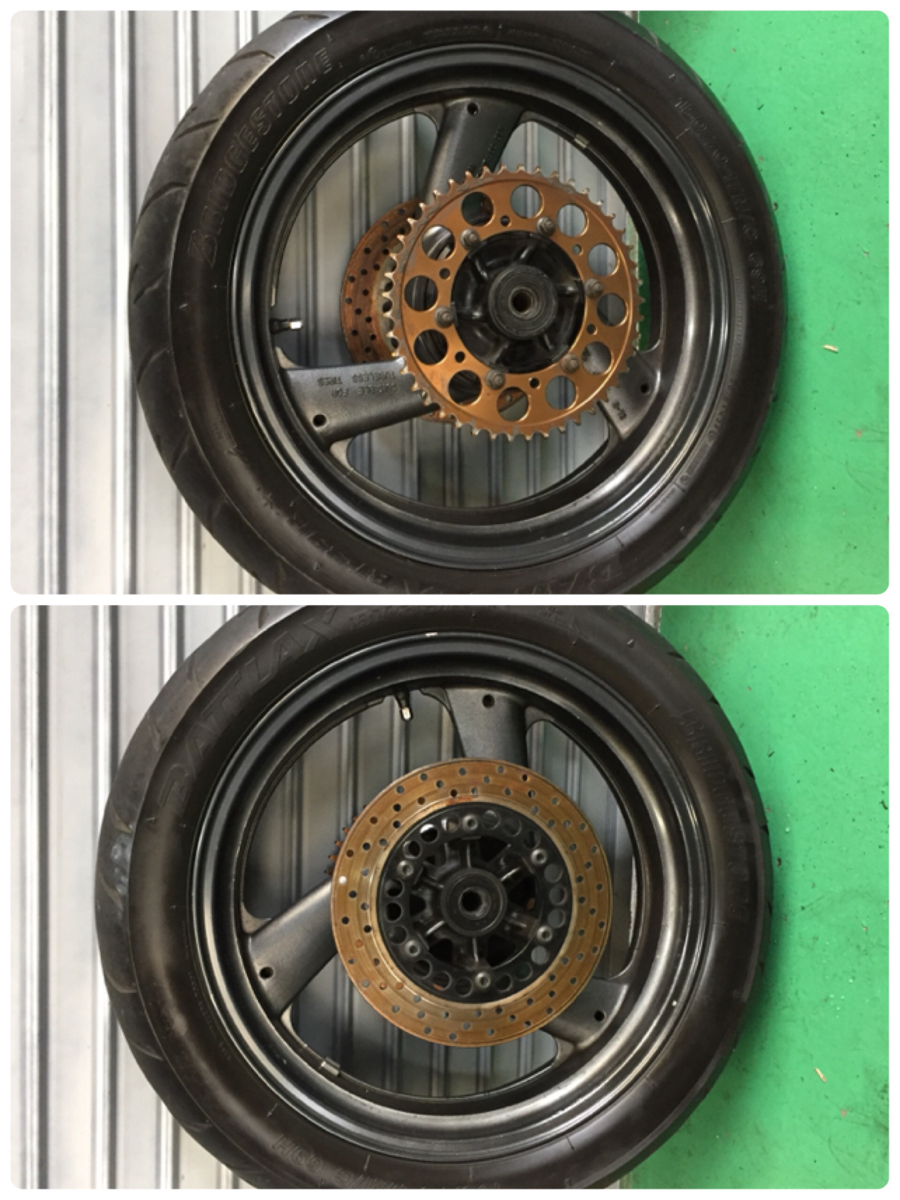 週末限定価格！！XJR400R　純正　ホイール前後セット XJR400 4HM 純正 ホイール 前後 セット XJR400R TZR RZ ゼファー - 4hm