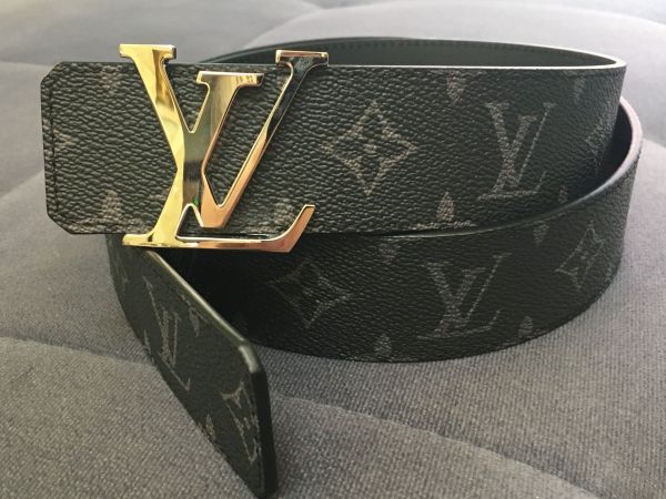 格安！LV　ルイ・ヴィトン　モノグラム・エクリプス　イニシアル　ベルト　美品!!