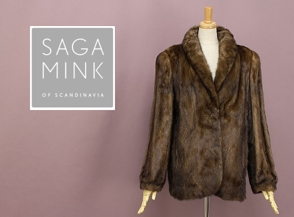 最高級毛皮 サガミンク デミバフミンク 銀サガ コート リアルファー 毛皮 MINK サガミンク SAGA デミバフミンク MINK⁄サガミンク*デミバフミンク