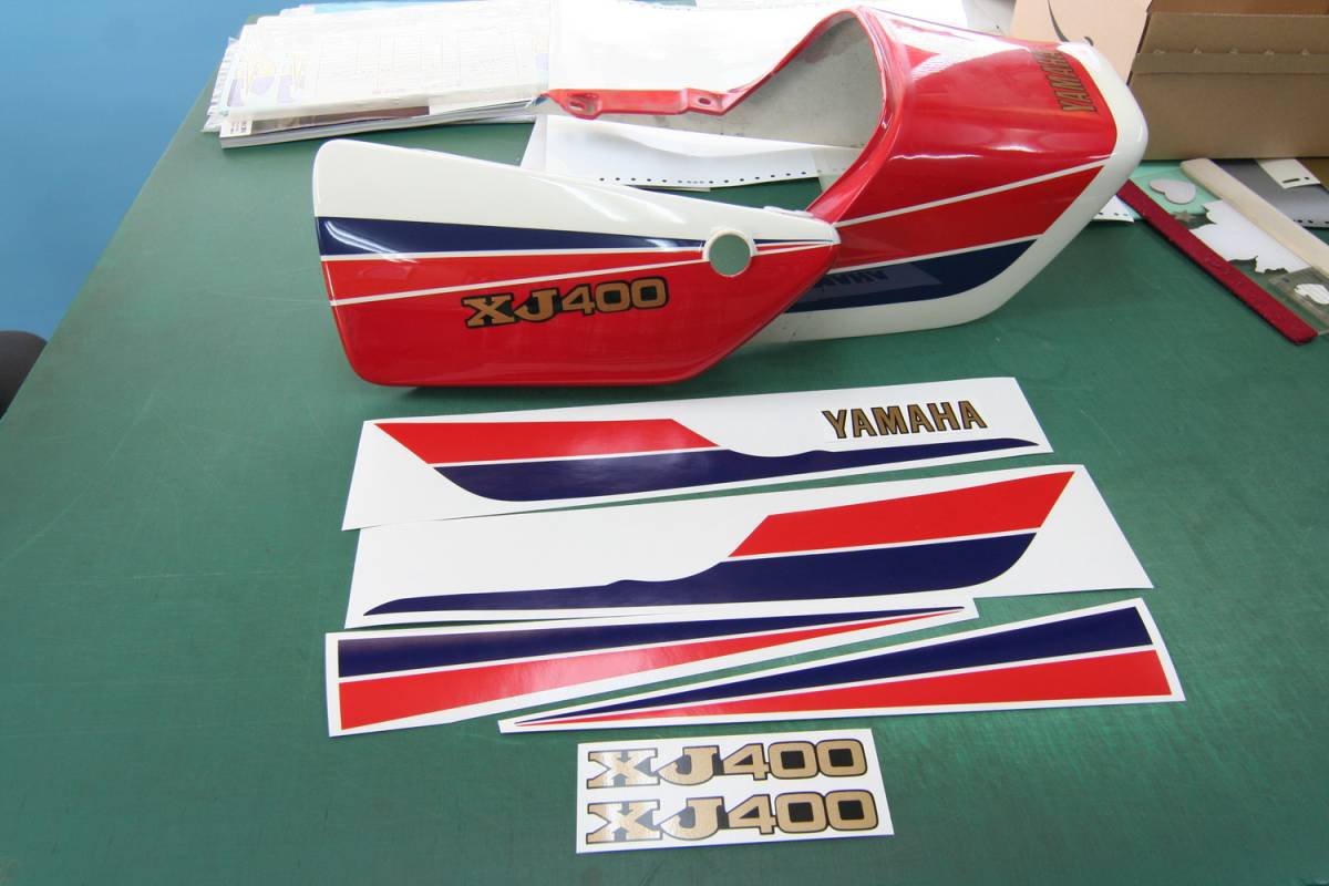 XJ400 YSPカラー サイドカバー＆テールカウル用デカールセット XJ400 