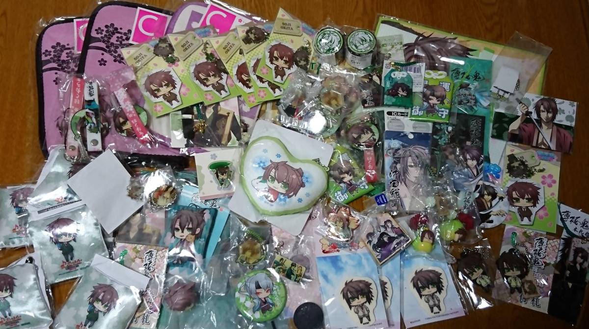 薄桜鬼 沖田総司 グッズ 大量 セット チャーム ラバーストラップ 等