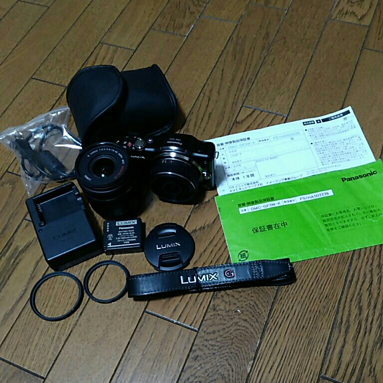 Panasonic LUMIX DMC-GF3 ミラーレス一眼 ダブルレンズキット 動作も