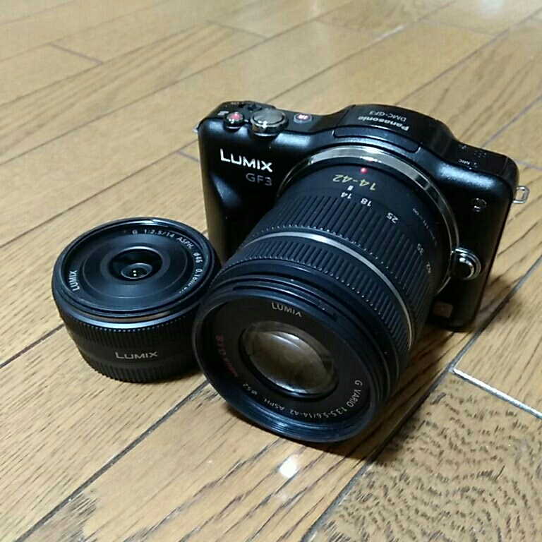Panasonic LUMIX DMC-GF3 ミラーレス一眼 ダブルレンズキット 動作も