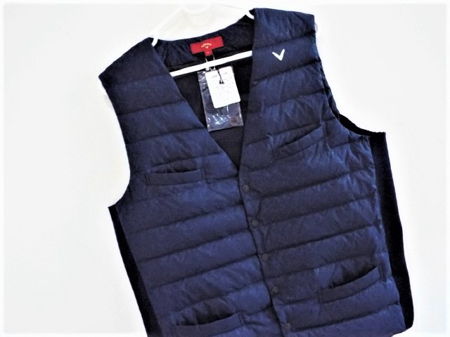 ★新品/赤タグ★ Callaway 定価30，240円 / REDLABEL ウルトラライトダウンベスト 石川遼 着用モデル チョッキタイプＬ