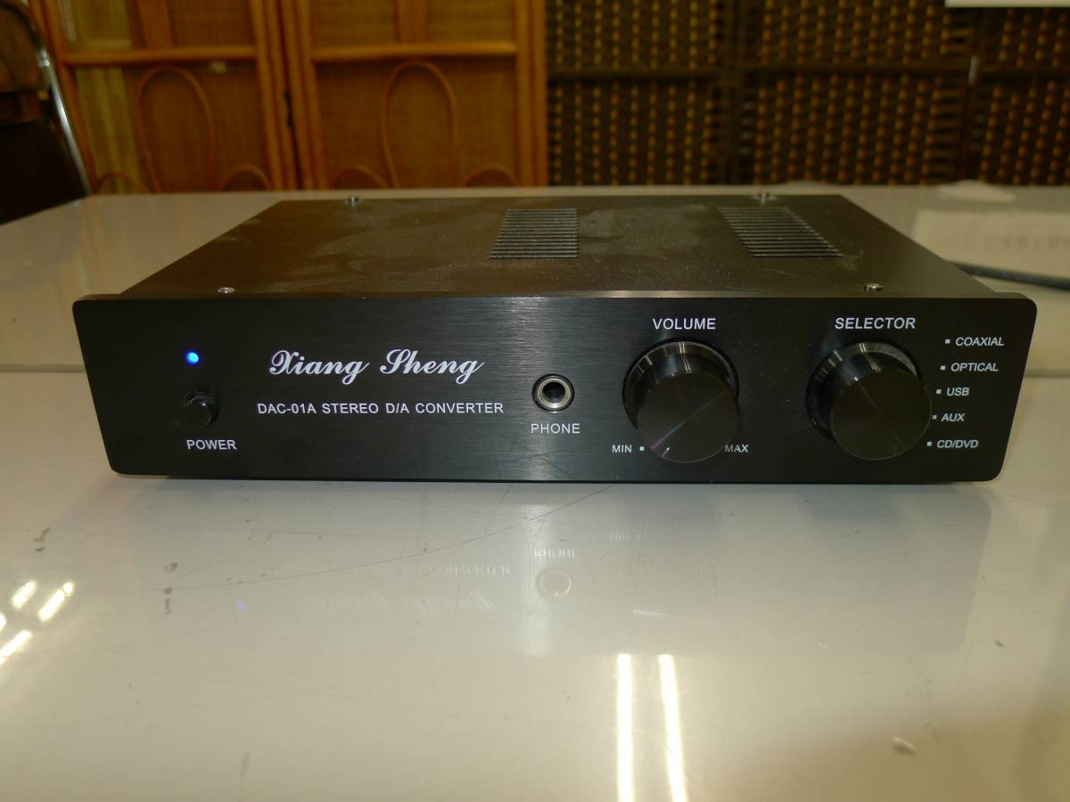 【良品】DAC-01A プリアンプ搭載 ステレオＤ／Ａコンバーター 真空管内蔵