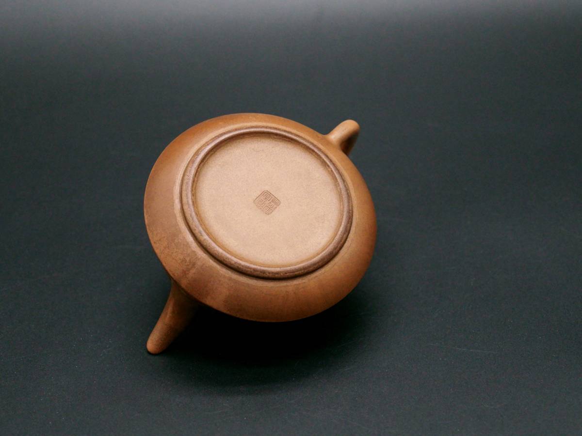 Tetsai 中国 紫砂 朱泥 漢詩刻 急須 茶壷 V R8597 Tetsai 中国 紫砂 朱 （