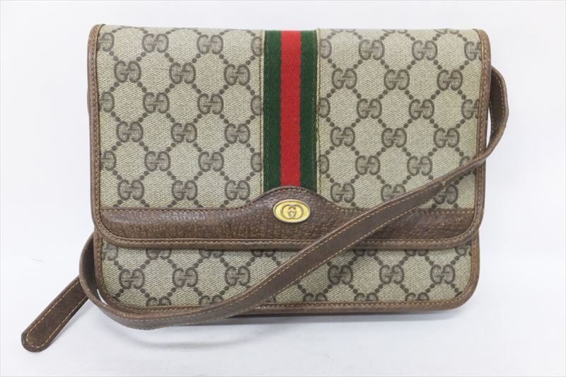 GUCCI オールドグッチ グッチ 1円 ヴィンテージ ショルダーバッグ GG 