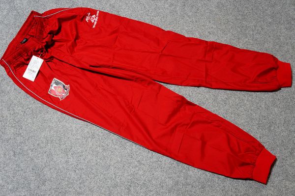 [タグ付新古] オフィシャル Jリーグ サッカー 浦和レッズ一枚生地ピステパンツ 下のみ 色:赤系 [11]